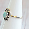 Larimar prsteň striebro Ag 925 MIX149