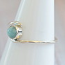 Larimar prsteň striebro Ag 925 MIX15