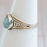 Larimar prsteň striebro Ag 925 MIX97