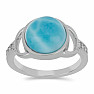 Larimar prsteň striebro Ag 925 VR056017