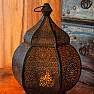 Svietnik kovový orientálna lampáš Aladin na čajové sviečky