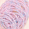 Morganit - beryl ružový smaragd náramok extra AA kvalita brúsené korálky varianta ružová