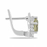 Náušnice strieborné s brúsenými Lemon topazmi a zirkónmi Ag 925 09312 ROKOV
