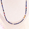Lapis lazuli brúsený náhrdelník s polodrahokamami