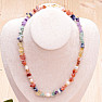Čakrový náhrdelník z polodrahokamov s perlami