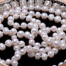 Exkluzívny dámsky perlový náhrdelník z bielych perál 114 cm