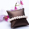 Dámsky perlový náramok biele perly Potatoe 1 cm AA Grade kvalita