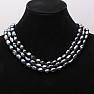 Dámsky perlový náhrdelník čierne perly 10 mm