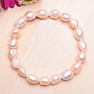 Dámsky perlový náramok broskyňovej perly 10 mm