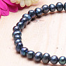 Dámsky perlový náramok čierne perly 5 mm