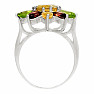 Multicolor prsteň striebro Ag 925 R5008CWMT