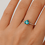 Strieborný prsteň s fluoritom BELGIAN TEAL RBC-326-BTF