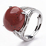 Jaspis červený prsteň nastaviteľná veľkosť