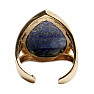 Lapis Lazuli brúsený prsteň