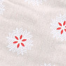 Sáčok plátený so snehovými vločkami 13x18 cm