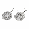Náušnice z nerezovej ocele Flower of Life