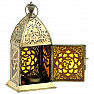 Lampa - kovový svietnik Lotos a symbol Óm na čajové sviečky
