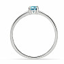 Topaz modry brúsený prsteň striebro Ag 925 RBC306