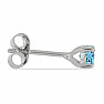 Náušnice strieborné s brúsenými Blue Sky topazyAg 925 040418 BT