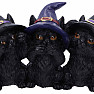 Soška troch Múdrych čiernych mačiek