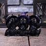 Soška troch Múdrych čiernych mačiek