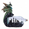 Soška drak s loďou vo fľaši Dobrodružstvo