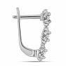 Náušnice strieborné s brúsenými diamantmi Ag 925 058822 DIA