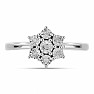 Prsteň strieborný s brúseným diamantom Ag 925 016136 DIA