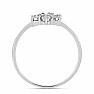 Prsteň strieborný s brúseným diamantom Ag 925 016136 DIA