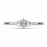 Prsteň strieborný s brúseným diamantom Ag 925 017332 DIA