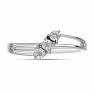 Prsteň strieborný s brúseným diamantom Ag 925 017333 DIA