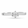 Prsteň strieborný s brúseným diamantom Ag 925 017346 DIA