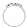 Prsteň strieborný s brúseným diamantom Ag 925 017351 DIA
