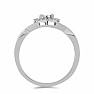 Prsteň strieborný s brúseným diamantom Ag 925 027219 DIA