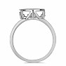 Prsteň strieborný s brúseným tancujúcim diamantom Ag 925 038947 DIA