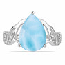 Larimar prsteň striebro Ag 925 VR049758