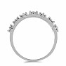 Prsteň strieborný s brúseným diamantom Ag 925 058795 DIA