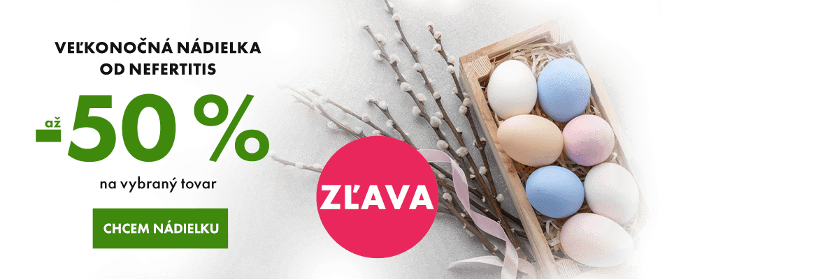 Veľkonočná nádielka na Nefertitis - zľavy až 50 % na vybraný tovar