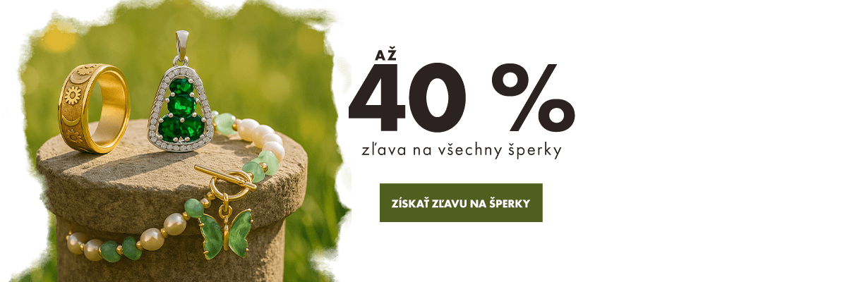 Až 40 % zľava na všetky šperky. Nezmeškajte akciu!