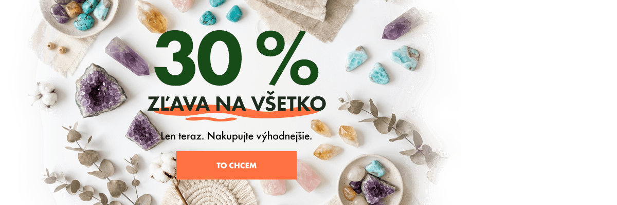 30 % ZĽAVA NA VŠETKO Len teraz. Nakupujte výhodnejšie.